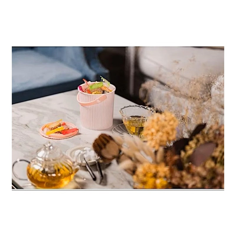Omnioutil Secchio con Coperchio Peach