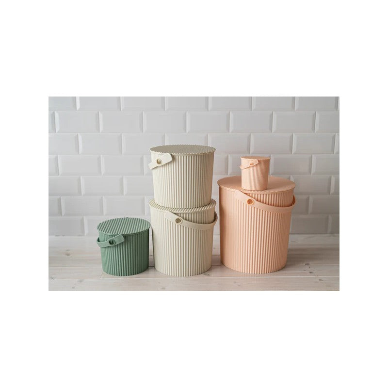 Omnioutil Secchio con Coperchio Peach
