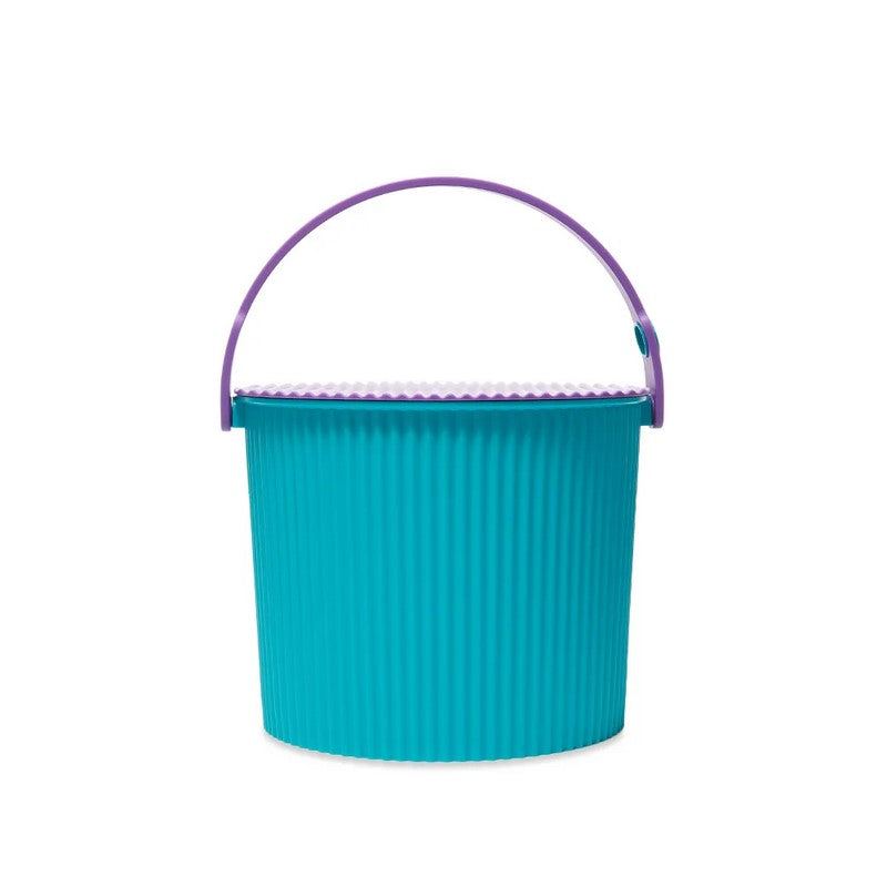 Omnioutil Secchio Con Coperchio Turquoise Blu