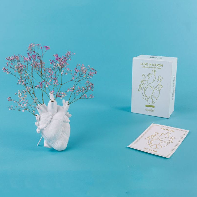 Vaso In Porcellana Love In Bloom