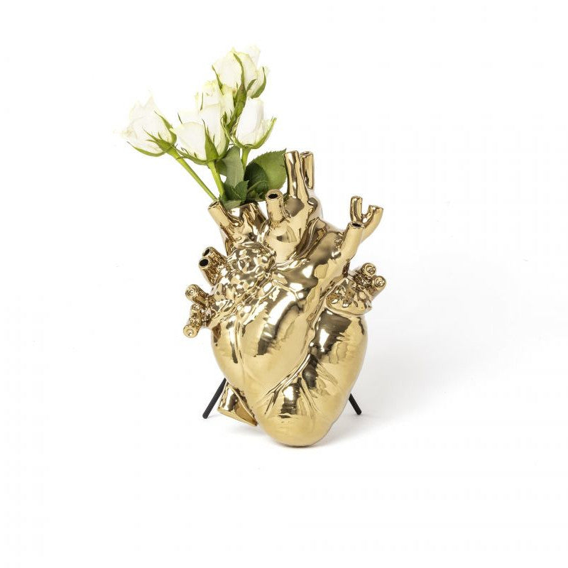 Vaso In Porcellana Love In Bloom Gold
