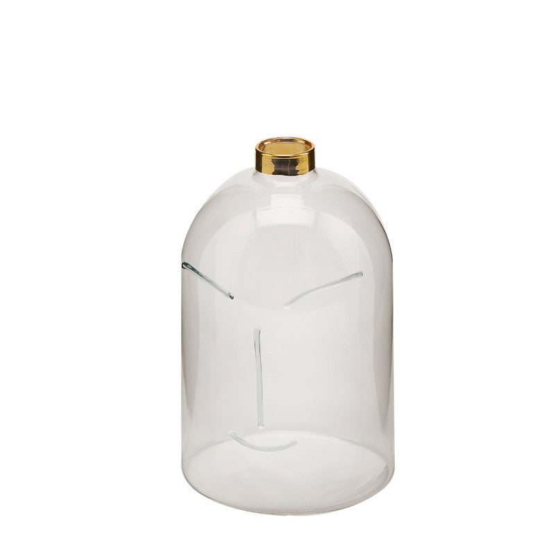 Vaso Faccia Vetro Trasparente