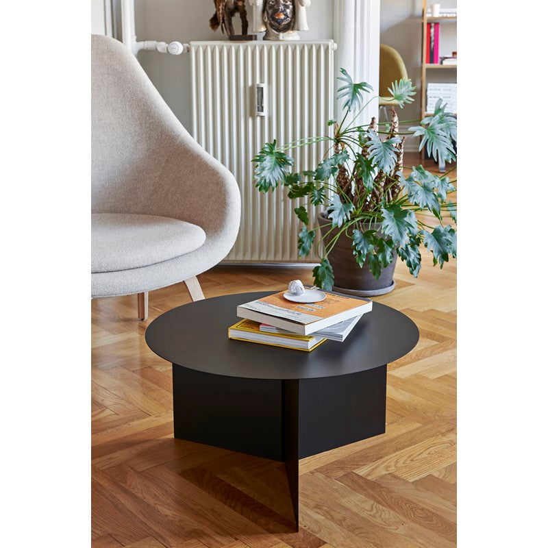 Slit Table Round XL Nero