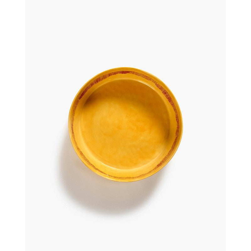 Bowl Insalatiera Gialla Righe Rosse Feast Ottolenghi