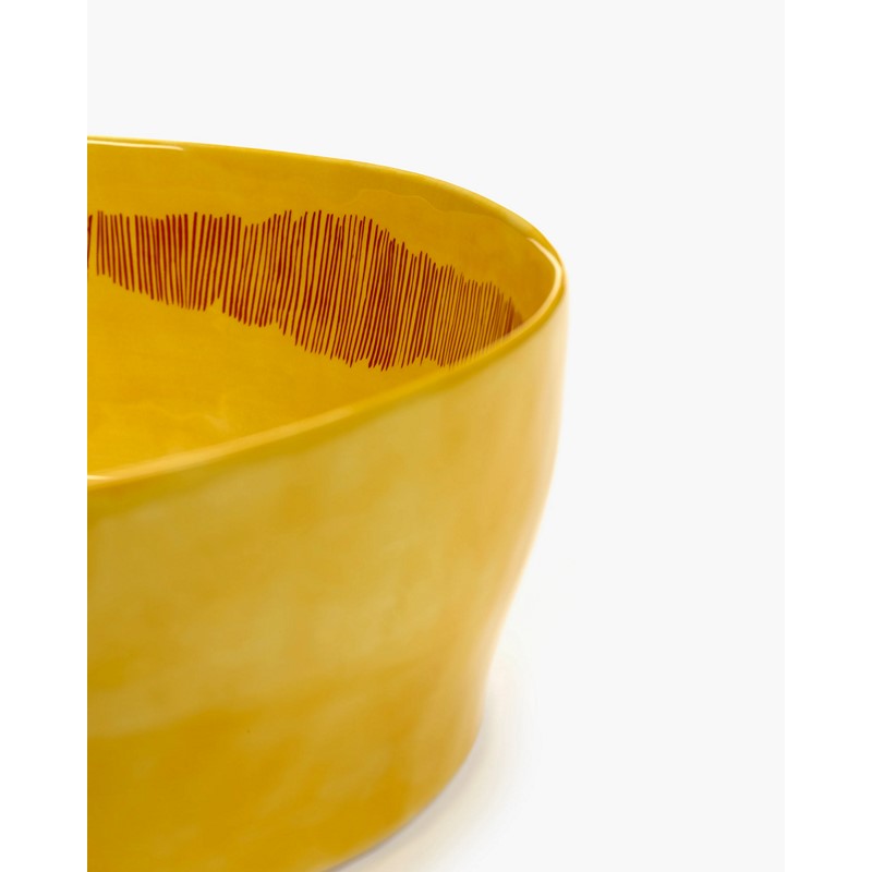 Bowl Insalatiera Gialla Righe Rosse Feast Ottolenghi