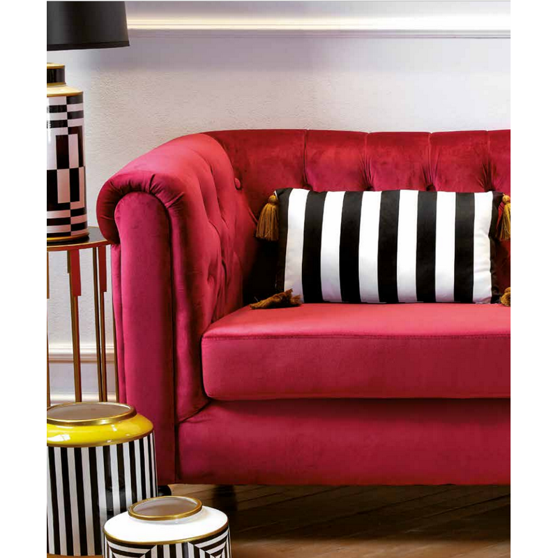 Cuscino Living Lord Bianco E Nero