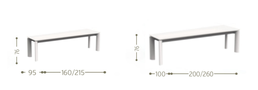 Milo Tavolo Da Pranzo Estendibile 160/215×95