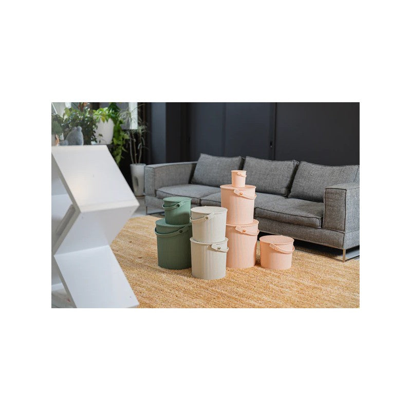 Omnioutil Secchio con Coperchio Peach
