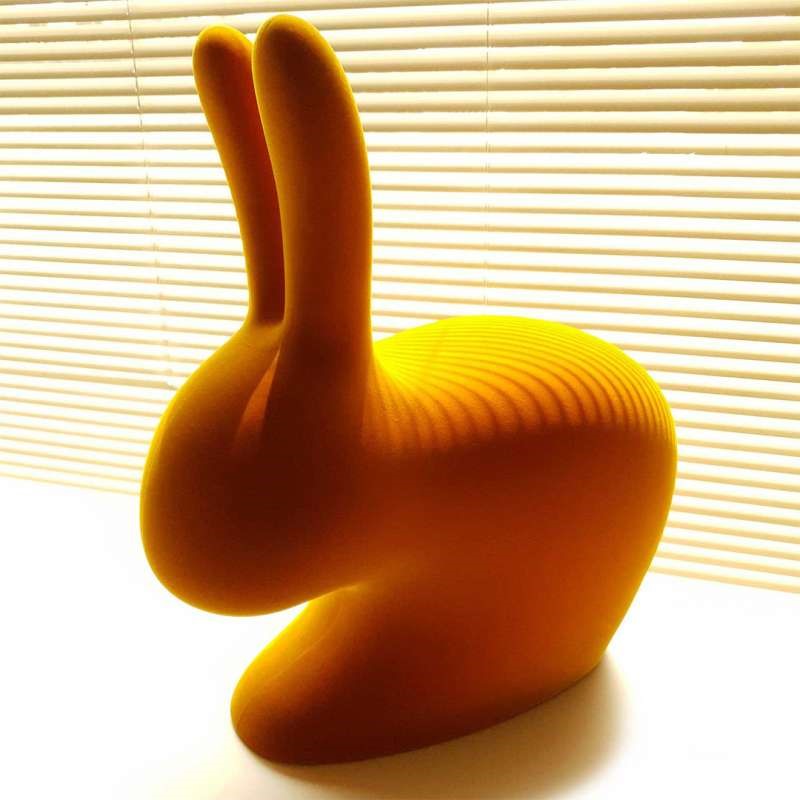 Sedia Rabbit Chair Finitura Velluto Xs