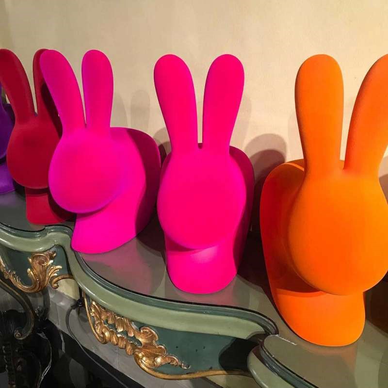 Sedia Rabbit Chair Finitura Velluto Xs
