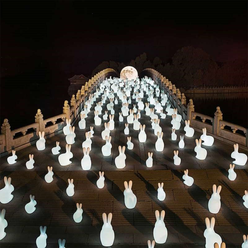 Sedia Rabbit Lamp Con Led