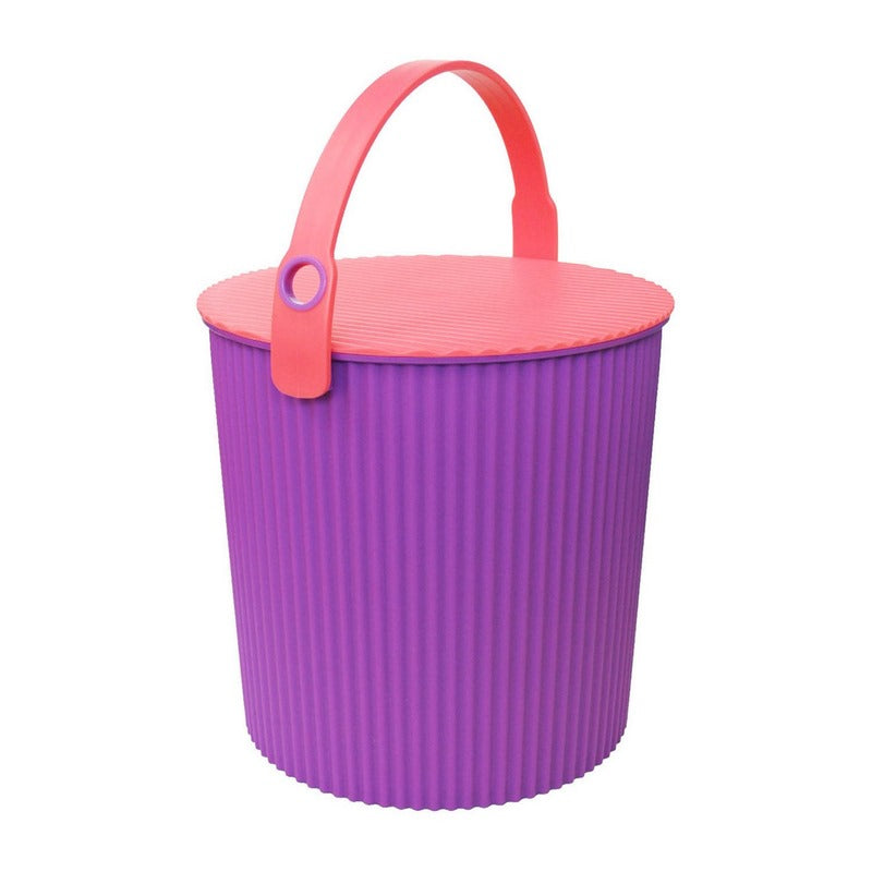 Omnioutil Secchio Con Coperchio Purple