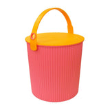Omnioutil Secchio Con Coperchio Pink