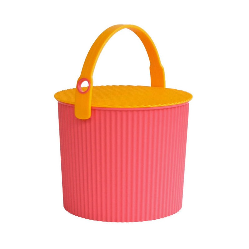 Omnioutil Secchio Con Coperchio Pink