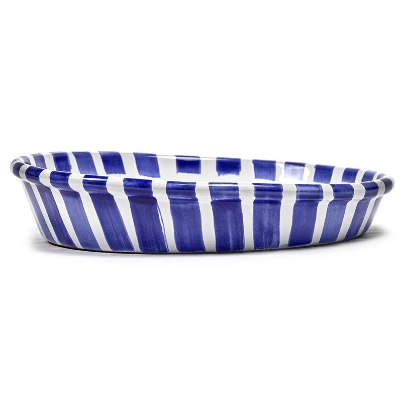 Salad Bowl L Ciotola Bianca E Blu Nomade
