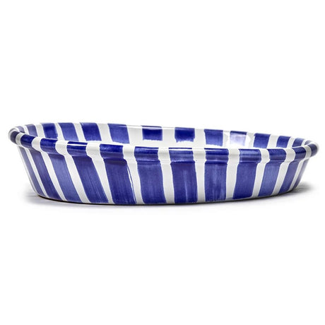 Salad Bowl L Ciotola Bianca E Blu Nomade