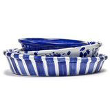 Salad Bowl L Ciotola Bianca E Blu Nomade