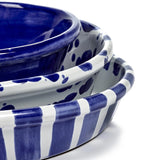 Salad Bowl L Ciotola Bianca E Blu Nomade