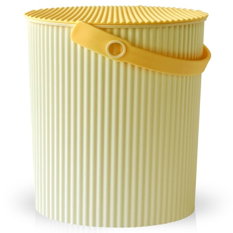 Omnioutil Secchio con Coperchio Lemon