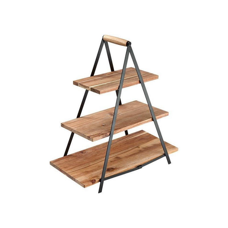Serve & Share Serving Tower In Legno Di Acacia