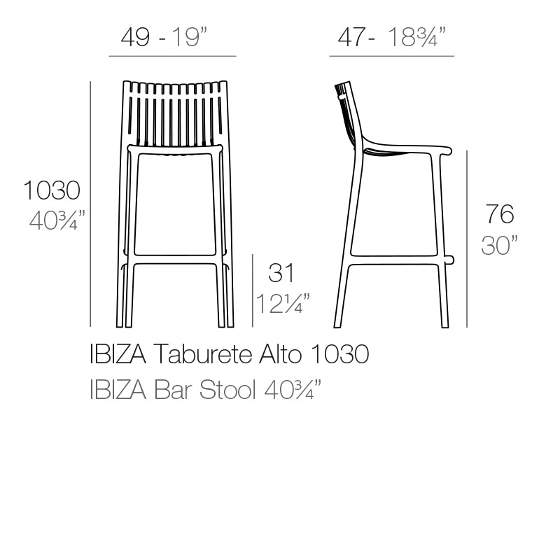 Sgabello Ibiza