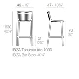 Sgabello Ibiza