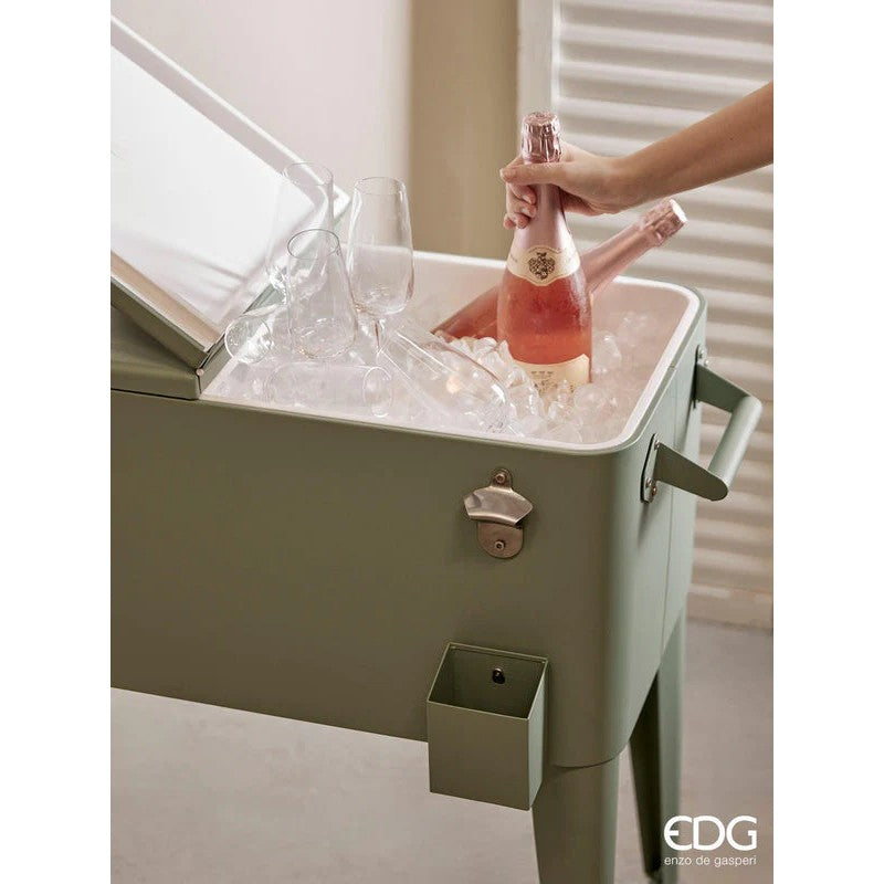 Frigo da Esterno Doppio Contenitore Verde Salvia