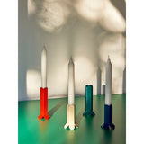 Arcs Candleholder L Red