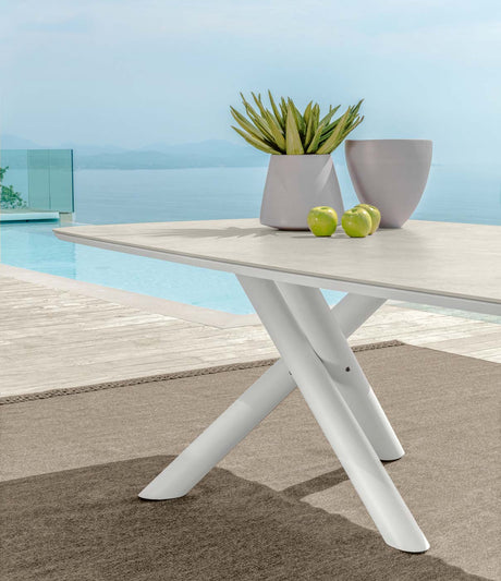 Coral Set Divano Modulare, Poltrona Lounge e Tavolo Caffè Warm White