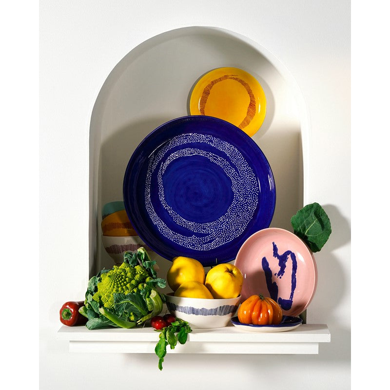 Piatto Fondo Blu Feast Pz 2