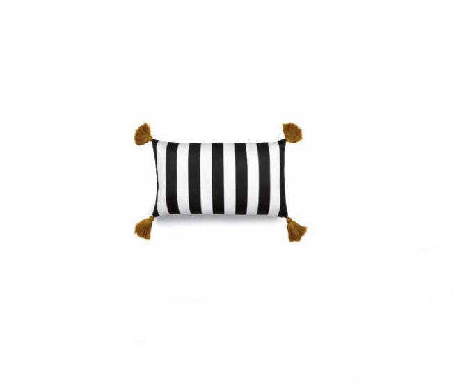 Cuscino Living Lord Bianco E Nero