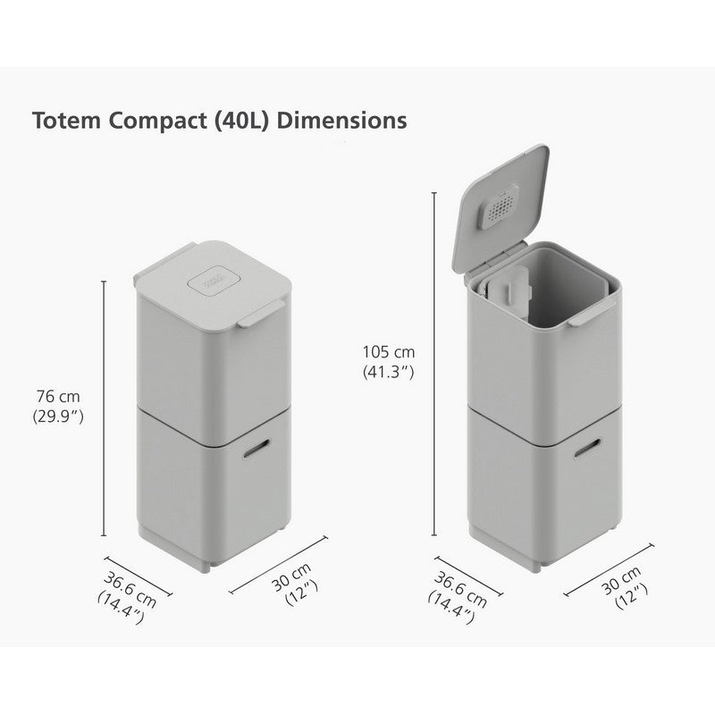 Totem Compact 40L Pattumiera E  Riciclaggio