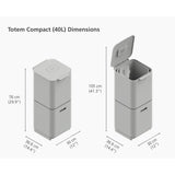 Totem Compact 40L Pattumiera E  Riciclaggio