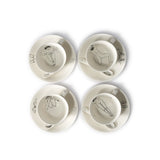 Set 4 Tazze Undressed Teacups