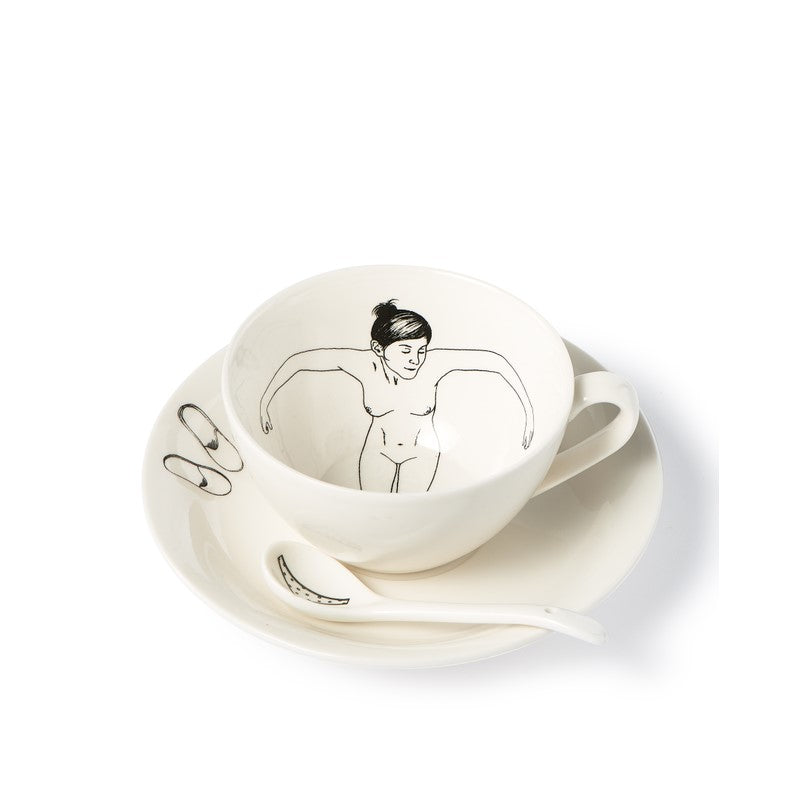 Set 4 Tazze Undressed Teacups