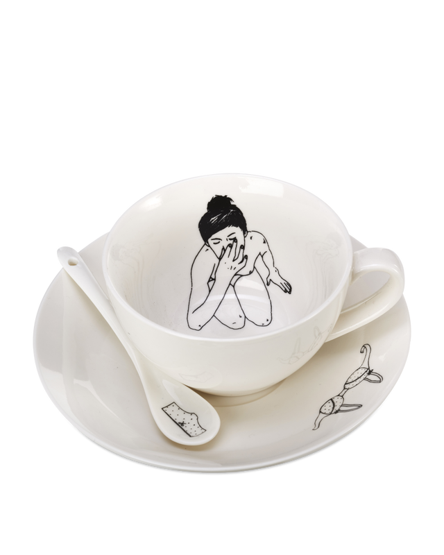 Set 4 Tazze Undressed Teacups