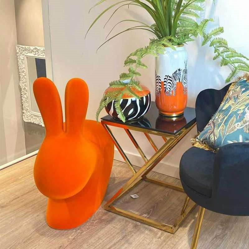 Sedia Rabbit Chair Finitura Velluto Xs