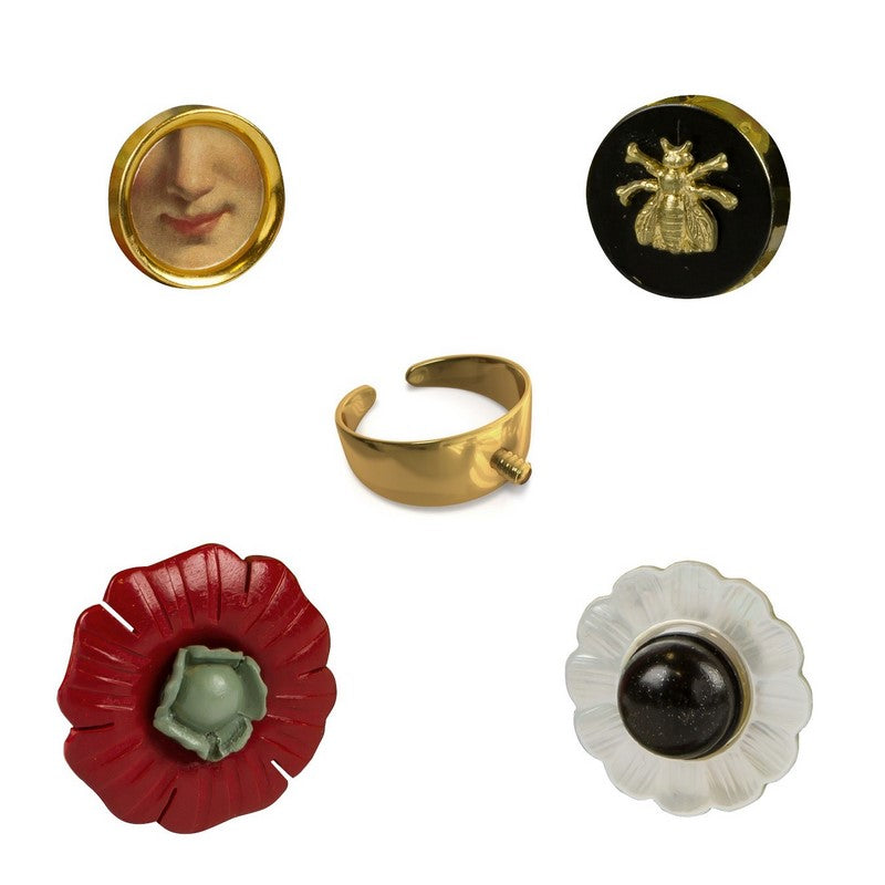 Set Anelli Intercambiabili- Flower Power