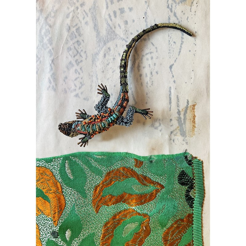 Spilla Caiman Lizard