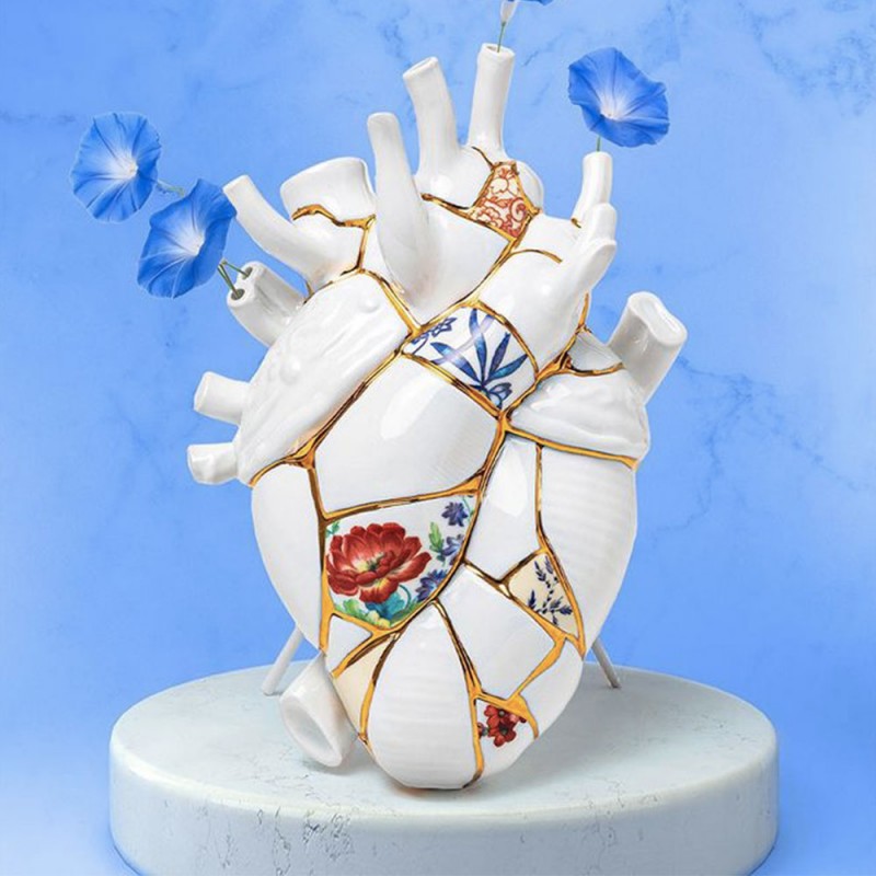 Vaso In Porcellana Love In Bloom Kintsugi