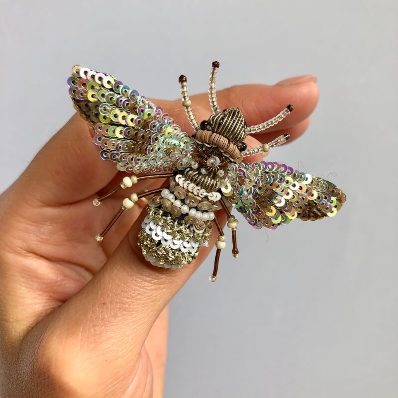 Spilla Pearl Bee