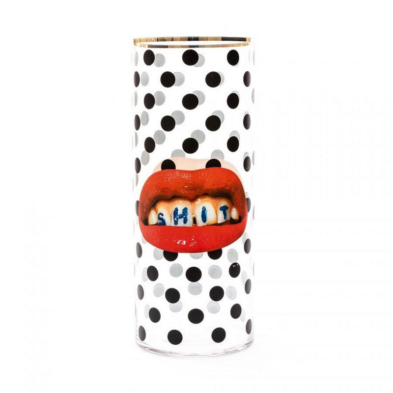 Vaso In Vetro Toiletpaper Shit Pois