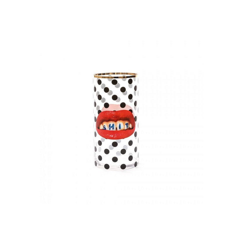Vaso In Vetro Toiletpaper Shit Pois