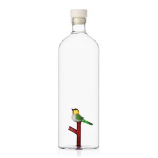 bottiglia ichendorf con uccellino