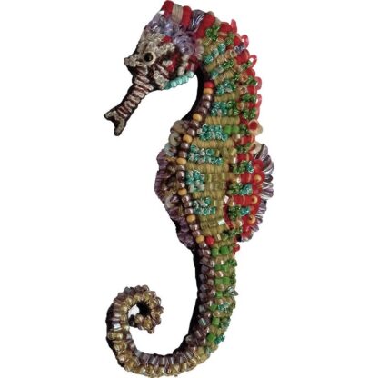 spilla spotted seahorse cavalluccio marino handmade